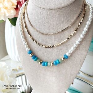 Park Lane BOHDI Necklace Jade beads glass pearls NIB NWT